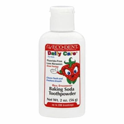 Eco-Dent - Daily Care For Kids Baking Soda Toothpowder Real Strawberry - 2 oz.(pck of 3)