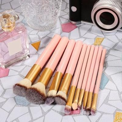 10PCS Makeup Brush Set Powder Foundation Eyeshadow Brushes Cosmetics Tool