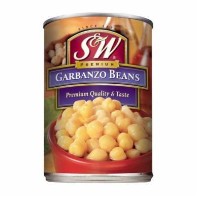 S&W Garbanzo Beans 15.5 Oz (Pack of 12)