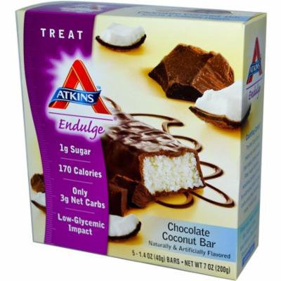 Atkins, Endulge, Chocolate Coconut Bar, 5 Bars, 1.4 oz Each(pack of 2)