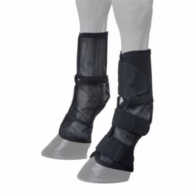 Horse Contour Fly Boots with Neoprene Spine Black 73502BK