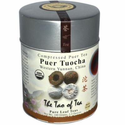 The Tao of Tea, Organic Puer Tuocha, Compressed Puer Tea, 4.0 oz (pack of 2)