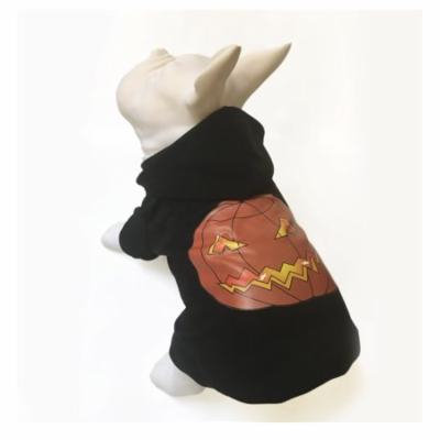 2018 Jeerui Pet Dog Clothes Pumpkin Pattern Hooded Coat Dress Sweater WFrm Winter Black Christmas gift