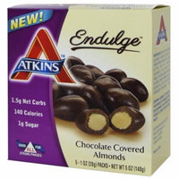 Atkins, Endulge, Chocolate Covered Almonds, 5 Packs, 1 oz (28 g) Each(pack of 6)