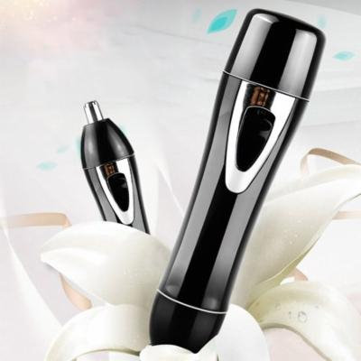 Black Epilator 2 In 1 Facial Nose Hair Removal Razor Female Usb Rechargeable Shaving Shaver