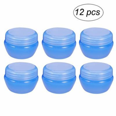 12Pcs 20g Mushroom Bottles Travel Cosmetic Containers Cream Jar with Sealed Lid Perfect for Pills Medication Ointments and Other Beauty and Health Goods (Blue)