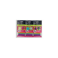 Softies Stars Easy Stick-on No-clip Grip, 2 Softies and 10 Elastics, Colors Very, 2 Softies By Goody