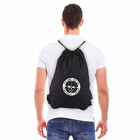 One Shot One Kill No Remorse Eco-friendly Reusable Drawstring Bag Black