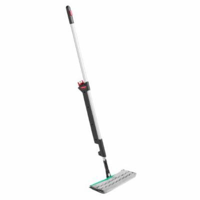 Pulse Executive Double-Sided Microfiber Spray Mop System, Black/silver, 55.8
