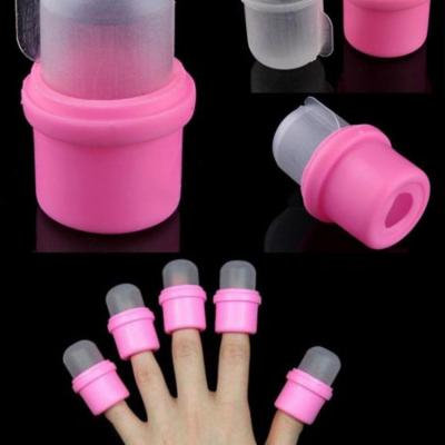 10 Wearable Nail Soakers Polish Remover Acrylic Tip Set Acetone resistant