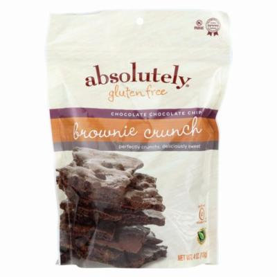Absolutely Gluten Free Brownie Crunch - Chocolate Chip - Pack of 6 - 4 Oz.