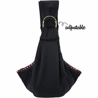 Dog Carrier Sling Pet Sling, FurryFido Pet Sling Carrier for Dogs/Cats/Bunny under 13lbs (Black, Adjustable with pocket)