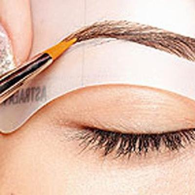 Girl12Queen 24Styles/Set Reusable Eyebrow Stencil Brow Shaping Template Makeup Beauty Tool