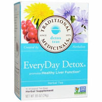 Traditional Medicinals, Detox Teas, EveryDay Detox, 16 Wrapped Tea Bags, .85 oz (pack of 2)