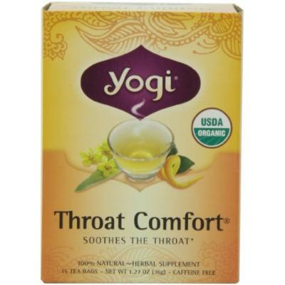 Yogi Throat Comfort, Herbal Tea Supplement, 16-Count Tea Bags (Pack of 6), Garden, Lawn, Maintenance