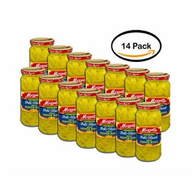 PACK OF 14 - Mezzetta Deli-Sliced Mild Pepper Rings, 16 fl oz