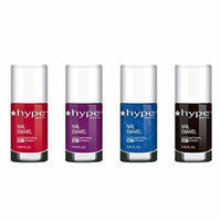 Nail Polish Set by Hype Nails - Non Toxic Chemical Free Gift Set - Professional Nail Salon Quality - Fashionable Colors (Pack of 4 0.3 fl oz) - Glam at Night