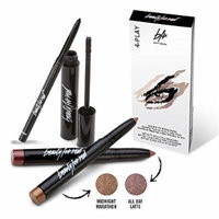 Beauty For Real 4-Play Eye Quartet - 4 Piece Set 2x Eyeshadow, Eyeliner, Mascara, (ADL+MM)