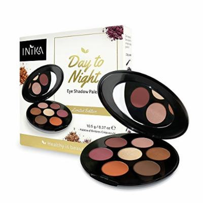 Inika Day to Night Eye Shadow Palette, Limited Edition Holiday 2017 Beauty Gift Set, Vegan Make Up, Suits Sensitive Eyes
