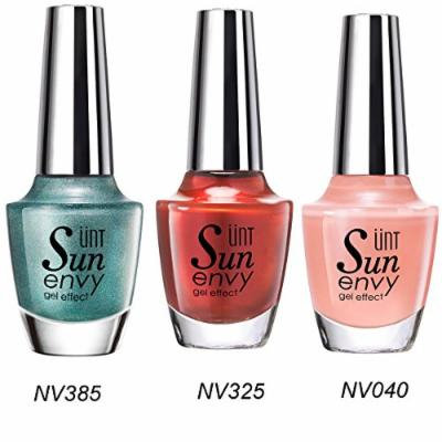 UNT 3 Pcs Gel Effect Nail Polish Quick Dry Nail Lacquer Durability No UV/LED Light Needed 15ml/0.5oz Each (NV385+NV325+NV040) W Free Gift