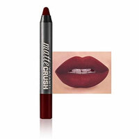 Vasanti Matte Crush Lipstick Pencil - Soft, Smooth, Velvety, Long Lasting, Intense Color with Sharpener Included - Paraben Free, Never Tested on Animals (Va Va Voom! - Dark Brown)