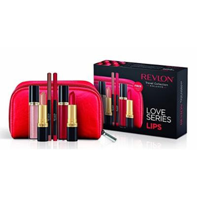 Revlon Love Series Lips Gift Set- Lipsticks, Lipgloss, Lipliner and Makeup Bag …