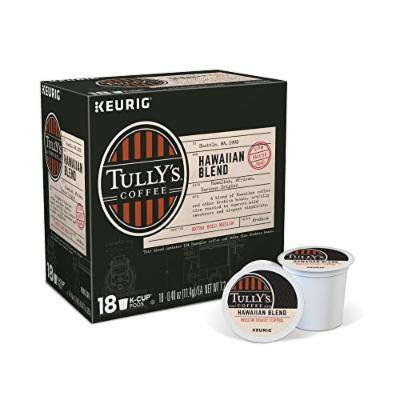 Tully's Coffee Hawaiian Blend Keurig Single-Serve K-Cup Pods, Medium Roast Coffee, 18 Count