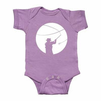 Fly Fishing silhouette Infant Creeper
