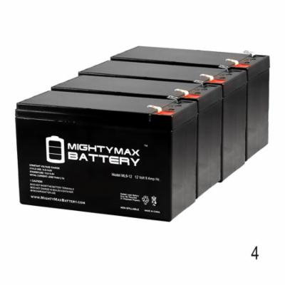 12V 9Ah SLA Battery Replacement for Panasonic UP-RW1245P1 - 4 Pack