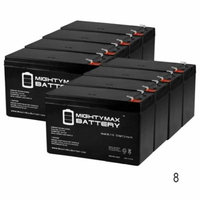12V 7.2AH SLA Battery Replacement for Dual-Lite 12897 - 8 Pack