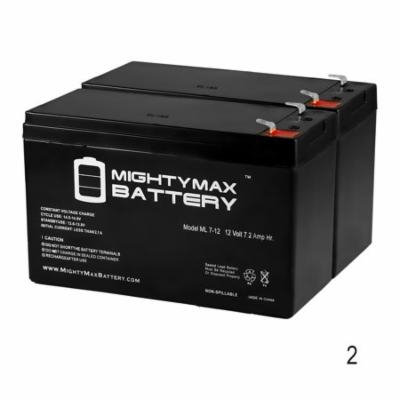 12V 7.2AH SLA Replacement Battery for APC ES 8 650VA BE650R - 2 Pack