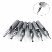 22Pcs Professional Tattoo Needles Stainless Steel Round Flat Tattoo Nozzle Tips Needle Tube Set