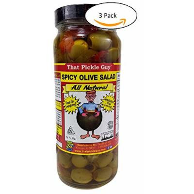 That Pickle Guy All Natural Olive Salad (16 FL. OZ.) (Spicy, 3 Jars)
