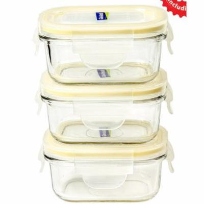 Glasslock Yum Yum Rectangular Baby 0.675 Cup Food Storage Container