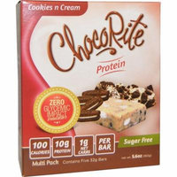HealthSmart Foods, Inc., ChocoRite Cookies n Cream Bars, 5 protein bars, 5.6 oz (32 g) Each(pack of 2)