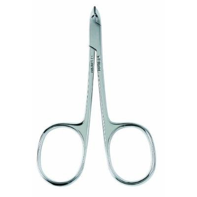 Pfeilring 3401N Cuticle Nippers Scissors-Style Handles, Box-Joint Half-Jaw, Nickel-Plated 90mm - Made in Germany