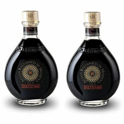 Due Vittorie Oro Gold Balsamic Vinegar Imported from Italy, 8.45fl oz / 250ml (pack of 2)
