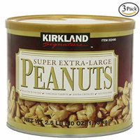 Kirkland Signature Super XL VA Peanuts, 40 Ounce, 3 Pack