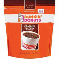 Dunkin' Donuts Original Medium Roast Blend Coffee, 2Pack (40oz Each) Qgkrld