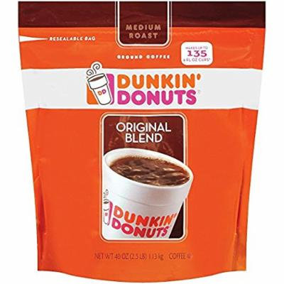 Dunkin' Donuts Original Medium Roast Blend Coffee, 2Pack (40oz Each) Qgkrld