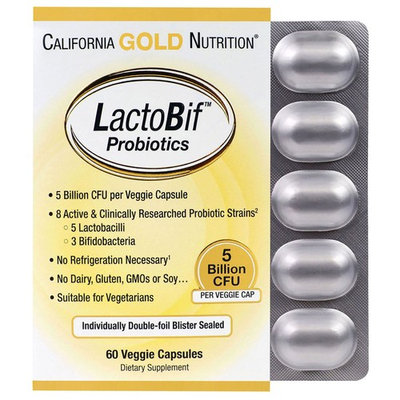 California Gold Nutrition® LactoBif™ Probiotics 5 Billion CFU