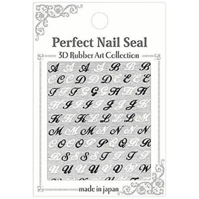 BN nail seal alphabet NPA-2 Black ~ White