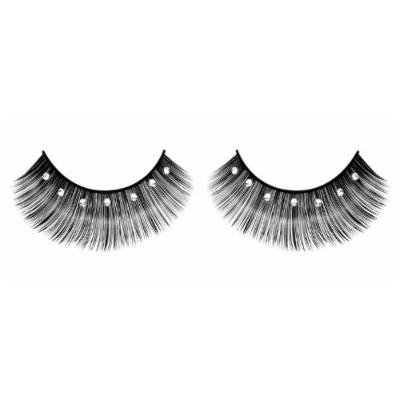 Baci Starlight Edition Style No.485 Rhinestone Premium Eyelashes Adhesive Included, Black/White by Baci
