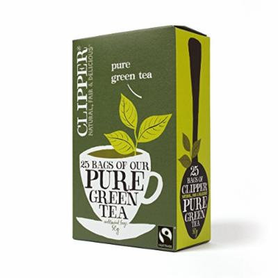 (12 PACK) - Clipper - Fairtrade Pure Green Teabags | 25 Bag | 12 PACK BUNDLE