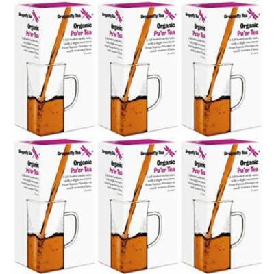 (6 PACK) - Dragonfly Tea - Organic Pu'er Tea | 20 sachet | 6 PACK BUNDLE