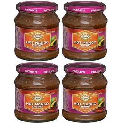 (4 PACK) - Pataks - Hot Mango Chutney | 340g | 4 PACK BUNDLE