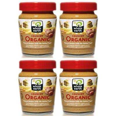 (4 PACK) - Whole Earth - Organic Crunchy Peanut Butter | 227g | 4 PACK BUNDLE