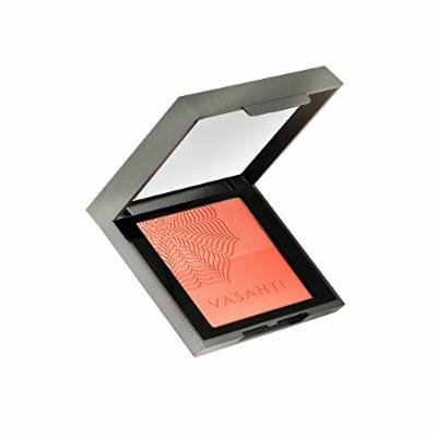 Vasanti Blush Duo Enriched with Flower Power Complex containing Lotus, Orchid and Evening Primrose - Paraben Free (Life's a Peach (for a glowing golden peach flush))