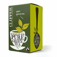 (4 PACK) - Clipper - Fairtrade Pure Green Tea | 50 Bag | 4 PACK BUNDLE