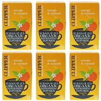 (6 PACK) - Clipper - Organic Orange & Coconut | 20 Bag | 6 PACK BUNDLE